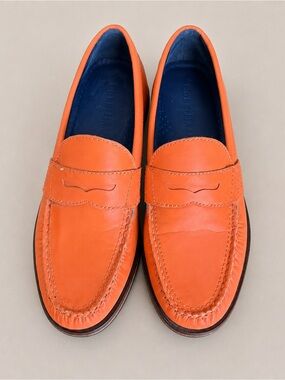 🍊 Rare Cole Haan x Nike Air Monroe Penny Loafers – Orange Reflective Series M7.5